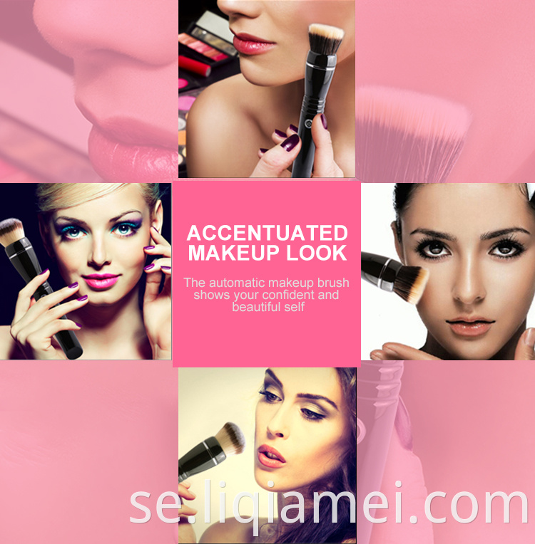 Premium elektronisk löstagbar påfyllningsbar fundamentpulver makeup borste